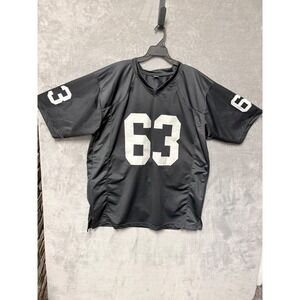 Gene Upshaw Oakland Raiders 63 Black Football Jersey Mens 2XL polyester
